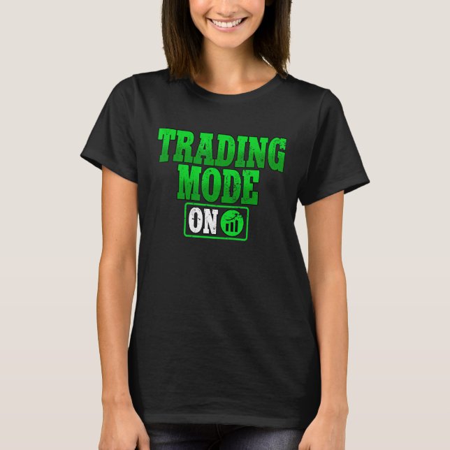 T-shirt Mode Trading Sur Crypto Blockchain Trader (Devant)