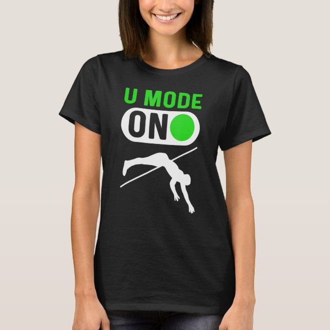 T-shirt Mode U Sur Pole Jumping Pole Vault (Devant)