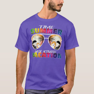 T-shirt Mode vacances Activé Été amour Lunettes de soleil