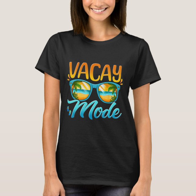 T-shirt Mode Vacances Activé Vacances Été Croisière Séjour (Devant)