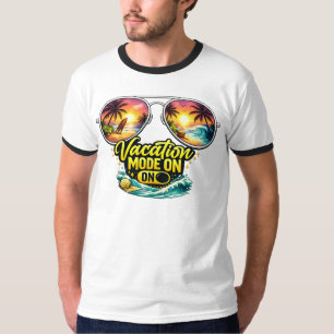 T-shirt Mode Vacances Allumé Ressemble à Coucher de Soleil
