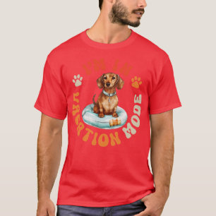 T-shirt Mode Vacances Chien Dachshund