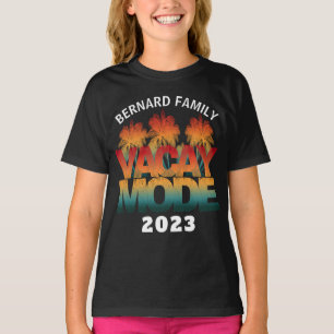 T-SHIRT MODE VACANCES FAMILLE EN VACANCES