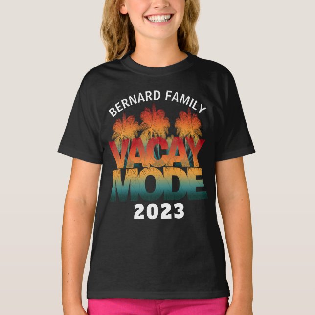T-SHIRT MODE VACANCES FAMILLE EN VACANCES  (Devant)