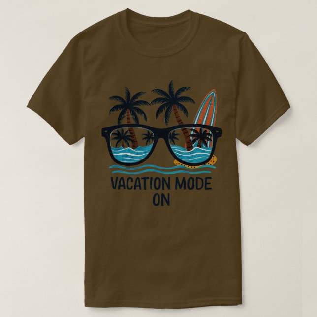 T-shirt mode vacances sur 2 (Design devant)