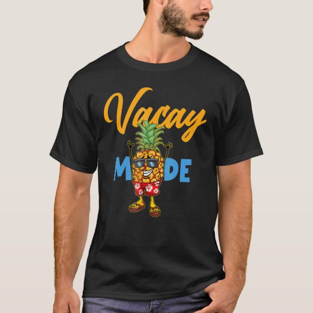 T-shirt Mode Vacay Ananas mignon Vacance Croisière d'été G (Devant)