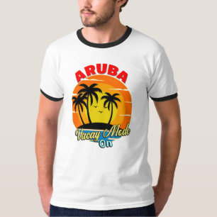 T-shirt Mode Vacay Aruba Sur Groupe Familial Correspondant