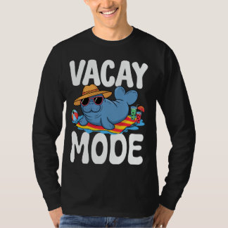 T-shirt Mode Vacay Funny Manatee Graphisme, Regroupement C