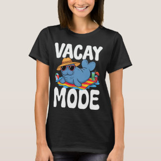 T-shirt Mode Vacay Funny Manatee Graphisme, Regroupement C