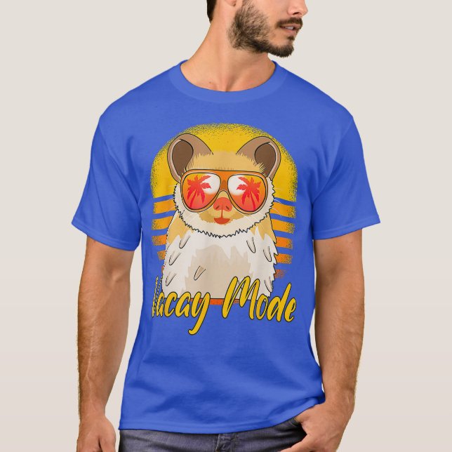 T-shirt Mode Vacay Retro Sunset Beach Vacances Hamster (Devant)