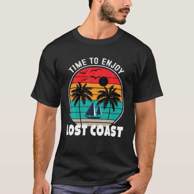T-shirt Mode Vacay Temps Pour Profiter De Lost Coast Retro (Devant)