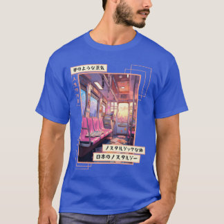 T-shirt Mode Vaporwave Streetwear Métro Esthétique Japonai
