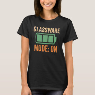 T-shirt Mode Verrerie Sur Conception De Batterie