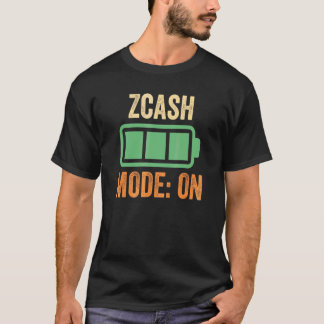T-shirt Mode Zcash activé sur Crypto
