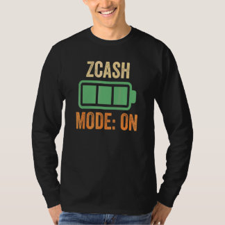 T-shirt Mode Zcash activé sur Crypto