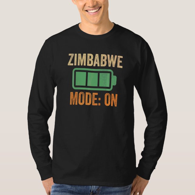 T-shirt Mode Zimbabwe sur batterie (Devant)