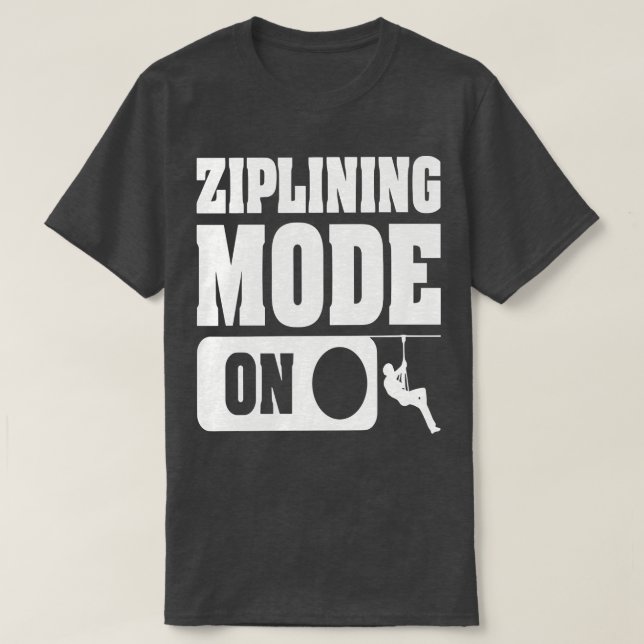 T-shirt MODE ZIPLINING ONCaptivant Design avec Zipline T (Design devant)