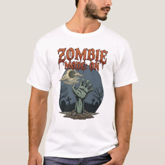 T-shirt Mode Zombie Halloween Main Lune Cimetière_1
