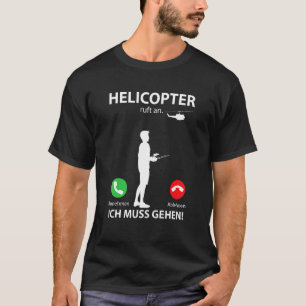T-shirt Modèle Aviator Sport Helicopter Call Helicopter Pi