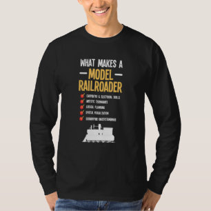 T-shirt Modèle Chemin de fer à vapeur Locomotive Train Kit