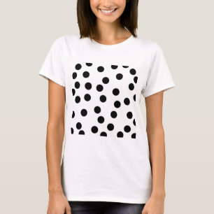 T-shirt Modèle dalmatien noir et blanc de tache