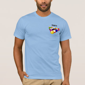 T-shirt Modèle de billard, personnalisation,