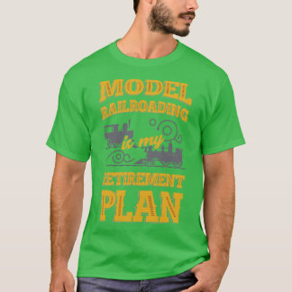 T-shirt Modèle de cadeau de retrait ferroviaire ferroviair