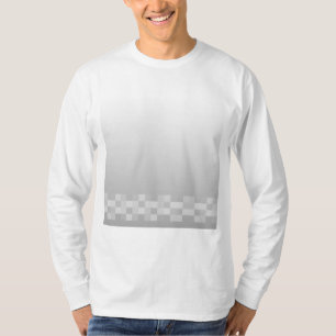 T-shirt Modèle de carrés gris-clair et blancs