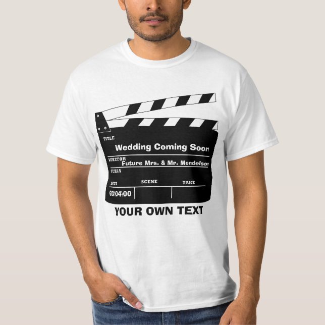 T-shirt Modèle de carton personnalisé (Devant)
