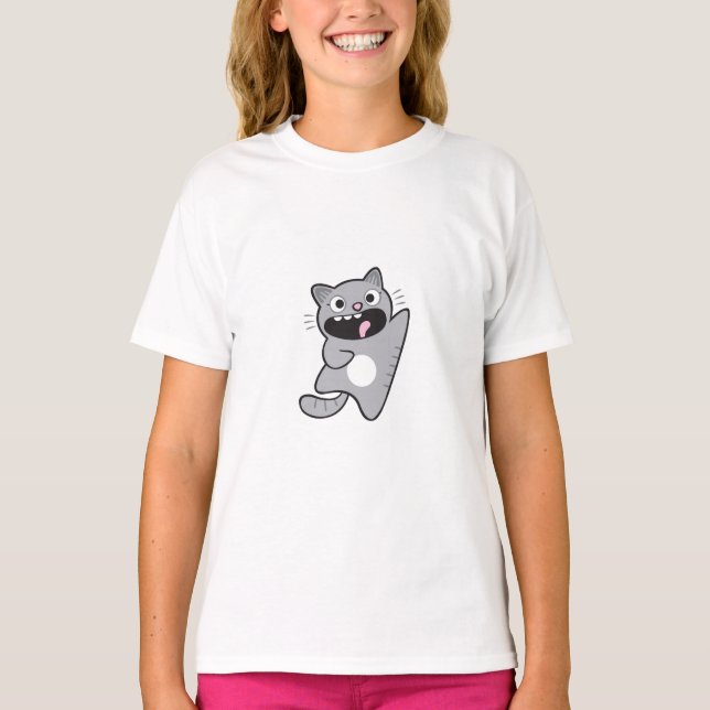 T-shirt modèle de chat 8 (Devant)
