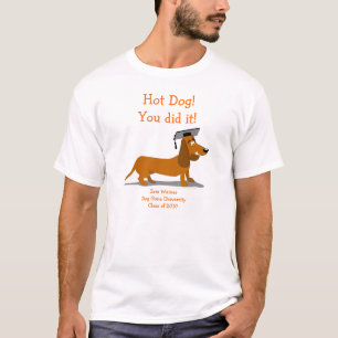 T-shirt Modèle de chemise d'obtention du diplôme de teck