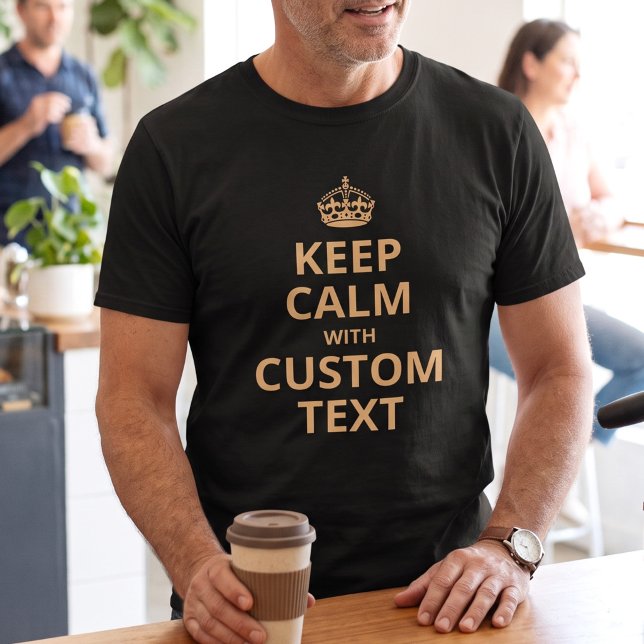T-shirt modèle de citation personnalisée Keep Calm (Créateur téléchargé)