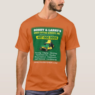 T-shirt Modèle de coupe de l'herbe d'entretien paysager D