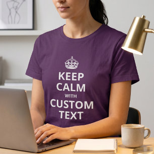 T-shirt Modèle de devis personnalisé pour garder le calm