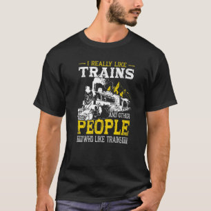 T-shirt Modèle de disposition du train Vêtements de chemin