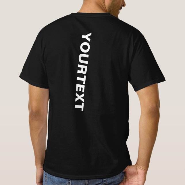 T-shirt Modèle de dos moderne avec grande police de texte  (Dos)