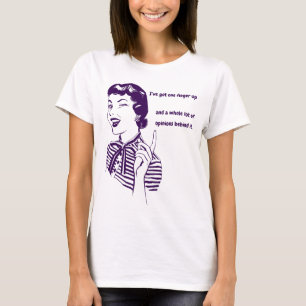 T-shirt Modèle de femme vintage des années 50 drôle et sar