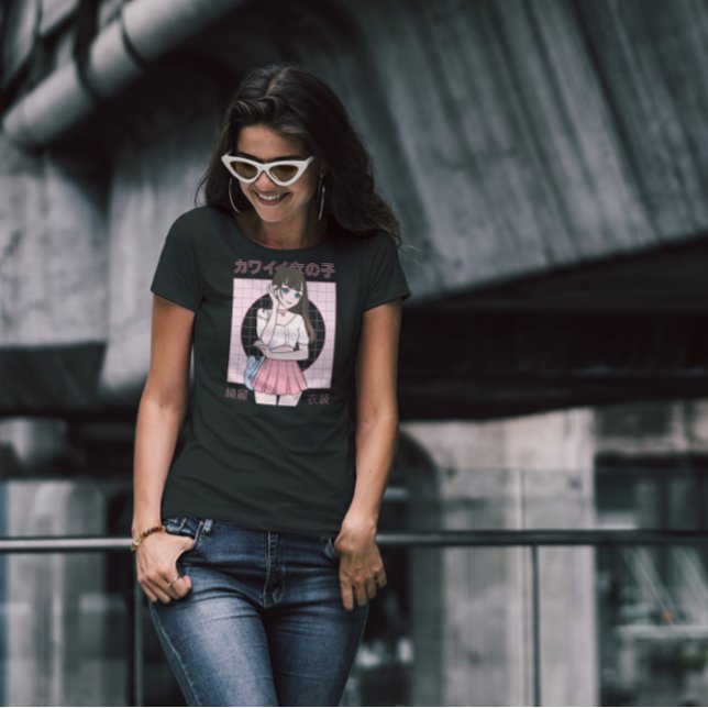 T-shirt Modèle de fille japonaise Anime (Créateur téléchargé)