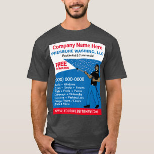 T-shirt Modèle de lavage et de nettoyage sous pression