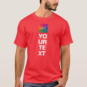 T-shirt Modèle de logo ou de photo à télécharger pour homm