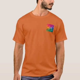 T-shirt Modèle de logo personnalisé Texas Orange Ajouter u