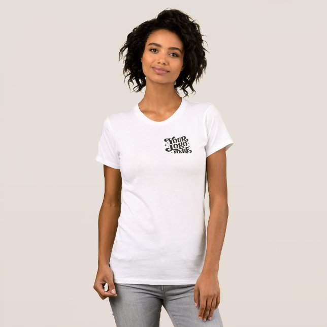 T-shirt Modèle de logo rétro (Devant entier)