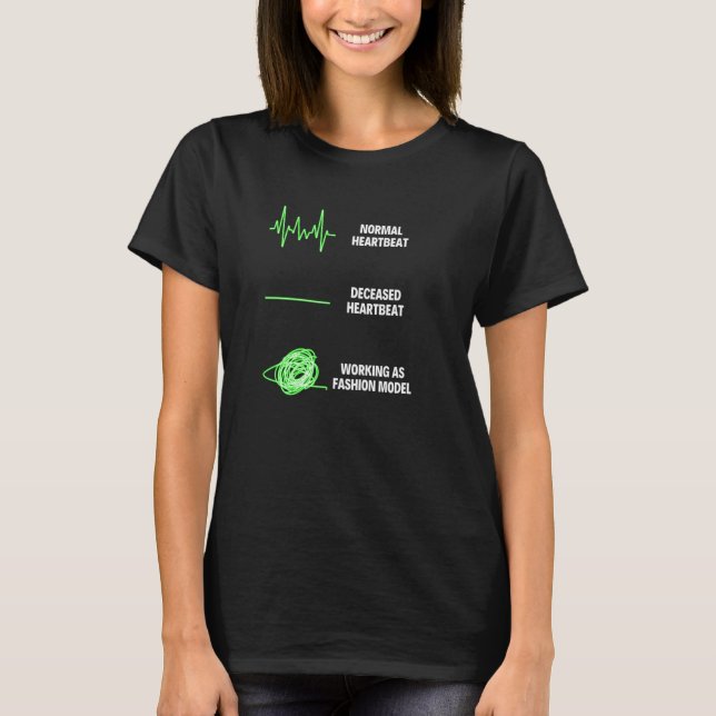 T-shirt Modèle de mode Maquillage professionnel de mode (Devant)