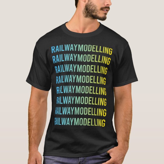 T-shirt Modèle de modélisation ferroviaire Trains ferrovia (Devant)