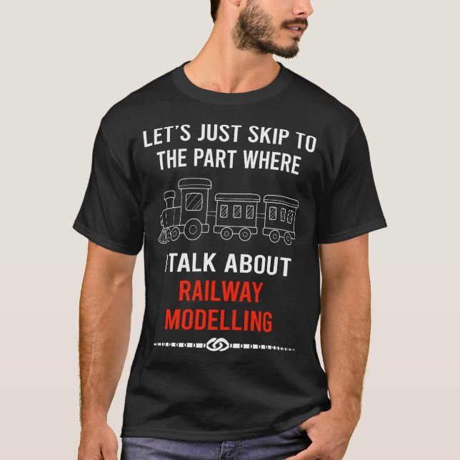 T-shirt Modèle de modélisation ferroviaire Trains ferrovia (Devant)