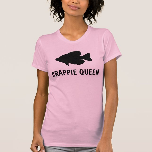 T-shirt Modèle de pêche de crapet (Devant)