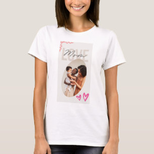 T-shirt Modèle de photo de famille personnalisé pour la fê