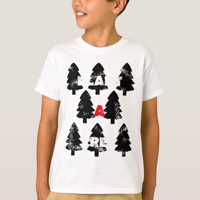 T-shirt Modèle de plantation d'un arbre (Devant)