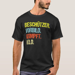 T-shirt Modèle de protecteur héros vacciné vaccination