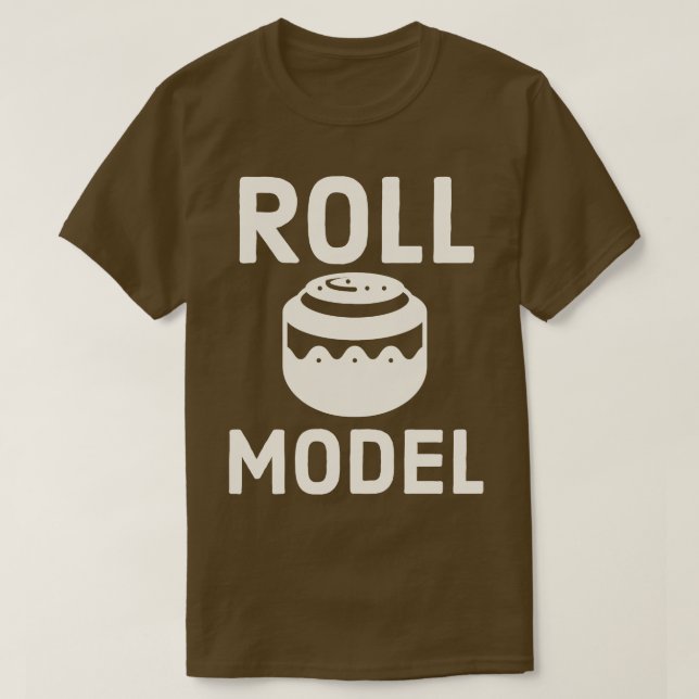 T-shirt Modèle de rouleau de cannelle pour les filles chef (Design devant)